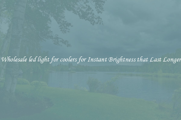 Wholesale led light for coolers for Instant Brightness that Last Longer