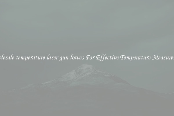 Wholesale temperature laser gun lowes For Effective Temperature Measurement