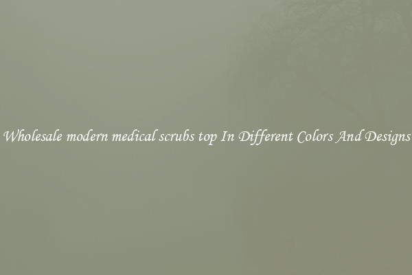Wholesale modern medical scrubs top In Different Colors And Designs