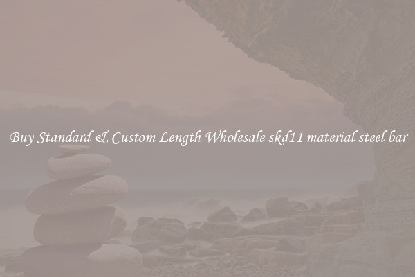 Buy Standard & Custom Length Wholesale skd11 material steel bar