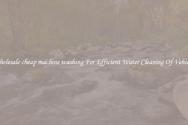 Wholesale cheap machine washing For Efficient Water Cleaning Of Vehicles