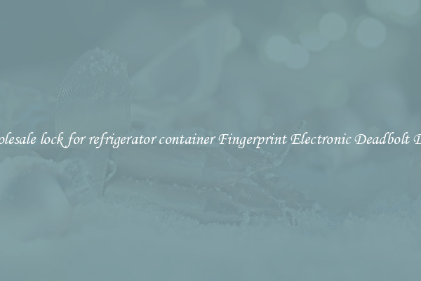 Wholesale lock for refrigerator container Fingerprint Electronic Deadbolt Door 