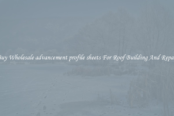 Buy Wholesale advancement profile sheets For Roof Building And Repair