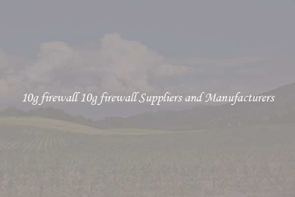 10g firewall 10g firewall Suppliers and Manufacturers