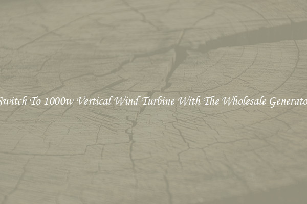 Switch To 1000w Vertical Wind Turbine With The Wholesale Generator